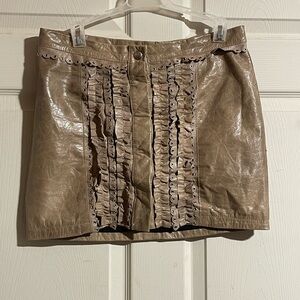 Gil Santucci VTG leather skirt